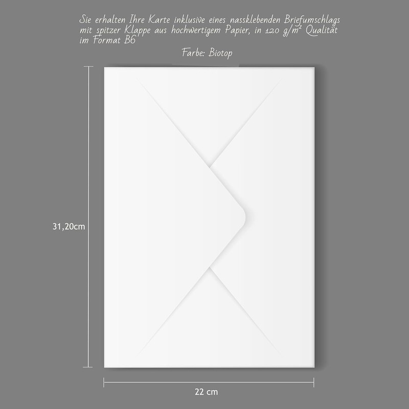 metALUm Large Sympathy Card A4 - High Quality Chromosulphate Cardboard