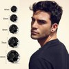 AoedeJ 3 Pairs of Magnetic Earrings Men's Clip Earrings Fake