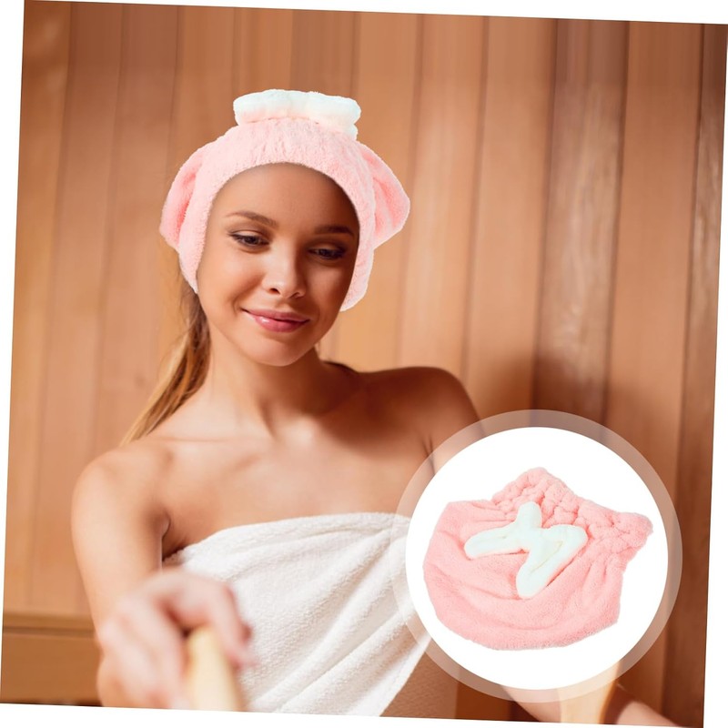 LALAFINA Gorro para Secar El Cabello Absorbente Rápido Corbata De