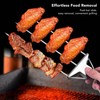 Skewer 3 Prong Stainless Steel Reusable Skewers Easy Food Removal