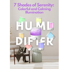 MEGAWISE Sleek 1.5L Humdifier for Bedroom, Baby,Plant, 24dB Cool Mist Ultrasonic humidifiers, Colorful Night Light, Top-Refill 1 Gal Essential Oil Diffuser, Auto Shut Off