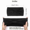 Headbands Women's Wide Hair Band Boho Floral Print Knot Elastic