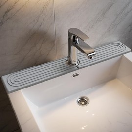 Faucet Mat for Kitchen Sink, Super Absorbent Faucet Splash Guard, Diatomite Stone Sink Tray, Kitchen Sink Splash Guard, Faucet Absorbent Mat for Bathroom Counter, Stone Drying Mat