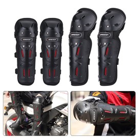 Motorcycle Elbow Knee Protective Knee Shin Guards 4pcs Motocross Cycling Elbow Knee Pads Guard Protector Protective Gear