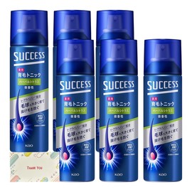 Kao Success Medicated Hair Growth Tonic, Herbal Citrus Scent, 6 Piece Set, 6.3 oz (180 g) + Kunutonn Original Logo e Bonus
