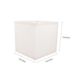 OATIPHO Barrel Fabric Lampshade Fabric Lamp Shade Simple Lampshade Table Lamp Cover Hanging Lamp Shade Square Lampshade(E27)