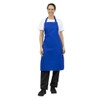 Whites Chef's Cook's Polycotton Long Bib Apron, Royal Blue, Professional