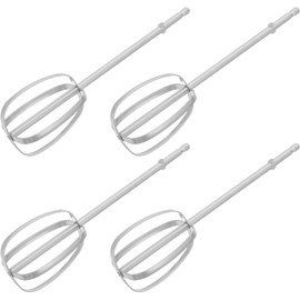 Gadpiparty 4piezas Accesorios para Batidora Manual de Varillas de Acero Inoxidable Repuestos para Mezclador de Huevos Crema Leche para Cocina y Repostería Reutilizable