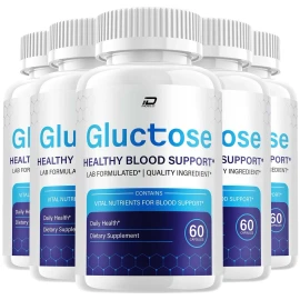 Gluctose (5 Pack) Gluctose Capsules – Gluctose Pills Advanced Supplement, All Natural