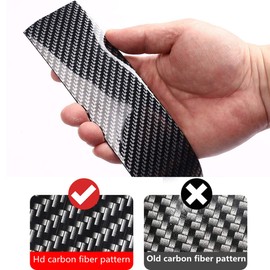 Door Entry Guards Scratch Cover Protector Paint Threshold Guard,carbon fiber rubber car bumper Door Guard/Rear Bumper Guard Scratch scratch protection strip 100% waterproof(width5CM long2.5M)…