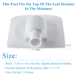 Pokin SFX Pool Vacuum Plate Adapter - for Summer Waves Polygroup Ground Skimmer Filter Pump Systems Replace Parts P58PP1955W05