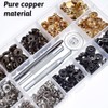 GIGIIS Press Stud Set 120 Copper Press Studs Snap Fasteners