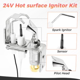Lemfema Q3450, Q3453 and Q3480 Natural Gas Pilot Burner Assembly Parts Compatible with Honeywell Model Q3450C1185 Pilot Lights