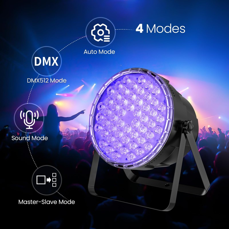 Big Dipper LED Stage Lights Par Lights 54X3W RGB 3in1