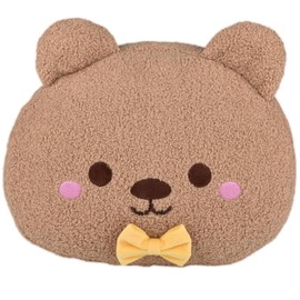 Forest & Twelfth Kawaii Bear Plush Toddler Pillow – 16" Bear Pillow for Kids & Adults, Stuffed Animal Squishy Pillow, Cute Decor Pillow for Bedroom or Playroom, Ages 3+