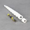 Rhytsing 9.6" White Flameless Twisted Taper Candles with Timer, Battery