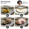 Tempered Glass Cutting Board with Lips, Clear Cutting Board, Easy