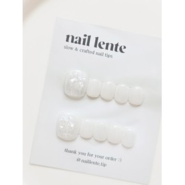 Choose 1 of 9 Nailente handmade paddy tips - design 9 / 네일렌테 수제 패디팁 9종 택 1 - design 9