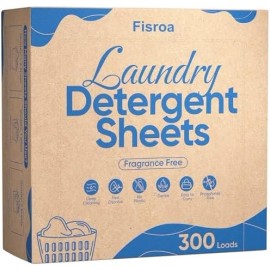 Laundry Detergent Sheets Eco Friendly Unscented Travel Ready