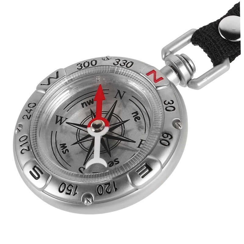 Mipcase Multi-Functional Portable Compass Keychain Zinc Alloy Navigation Tool for