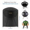 VANSHEIM Gas BBQ Cover,Kettle BBQ Cover Waterproof,Small Round BBQ Cover