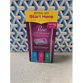 Poise New! Poise Impressa Bladder Supports Sizing Kit 6 Count Box. Sizes 1, 2 & 3
