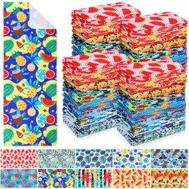 Hosuly Cooling Towel Bulk Ice Towel Chilly Breathable Towel Polyester Soft Sport Towel for Neck Yoga Athletes Gym Workout Camping Fitness Running 32 x 12 Inch(Summer Style, 50 Pcs)