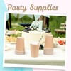 MATICAN Disposable Coffee Cups, 200-Pack 12-oz Bulk Paper Cups for