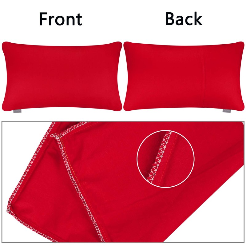 4 Pack Pillow cover,Cotton Comfortable Solid Decorative Throw Pillow Case