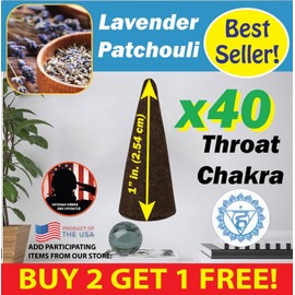 Root Lavend Patchouli Berry Benben US Incense 40x1" Cones ~Vegan~ High Fragrance Load