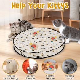 Cat Toy Electric Cat Ball with LED Light, Interactive Dog Toy Ball, Automatic Rolling Intelligence Ball, Cat Ball, Cat Toy, Motion Activated Chirping