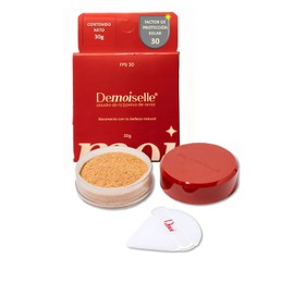 Demoiselle Polvo de Arroz Facial Suelto Traslúcido Medio Beige con FPS 30 | Acabado Mate | Control de Brillo y Grasa | 30 g