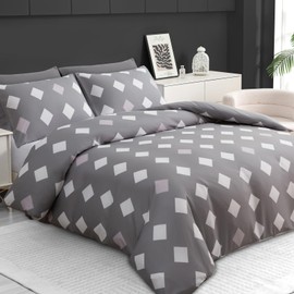 Lazzaro Polka Dot Single Duvet Cover Set - Premium Microfiber Reversible Single Duvet Set - Ultrasoft Hypoallergenic Luxury Quilt Cover Bedding Set With Zipper Closure For All Seasons