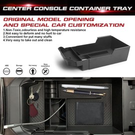 Xotic Tech Car Center Console Organizer Tray Armrest Glove Secondary Storage Box w/Coin Holder Accessories Compatible with Mazda CX-30 2020-2024 (Black Mat)