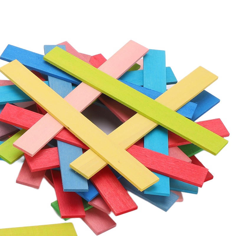 120pcs Wooden Building Blocks Colorful Bridge Building Stacking Toy Toddler