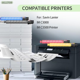 Allton IMC3000 IMC3500 High Yield Toner Cartridge Compatible for 842251 842252 842253 842254 Toner Replacement for Ricoh Lanier Savin IM C3000 IM C3500 IMC3000 IMC3500 Printer(4-Pack)