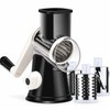 Rotary Cheese Grater for Everyday Food Prep – 3 Interchangeable