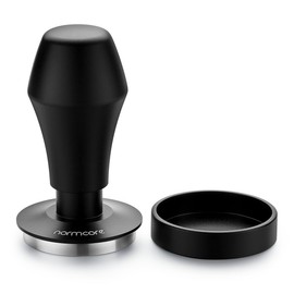 Normcore Coffee Tamper 49mm, Spring-loaded Tamper V4, Barista Espresso Tamper Flat Base with 15lb / 25lb / 30lbs Springs, Anodized Aluminum Handle and Stand
