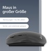 MediaRange optische 3-Tasten Funk-Maus, geräuscharm, schwarz-glänzend