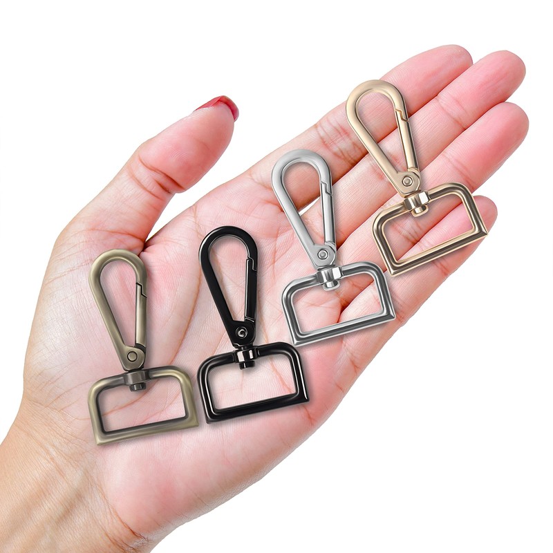 Belle Vous Various Metal Carabiner Key Ring Hooks with D