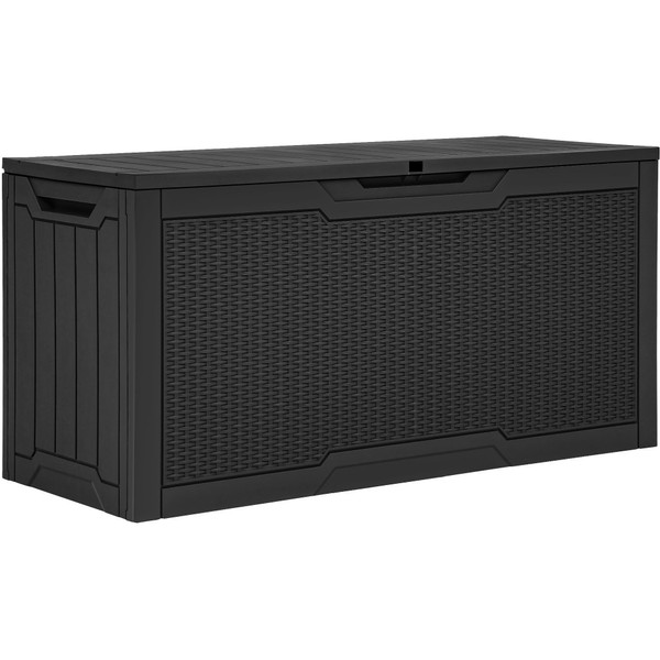 YITAHOME 80 Gallon Outdoor Storage Box, Large Water Resistant Resin