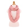 Premium Polka Dot Infinity Loop Fashion Scarf, Small Dot Pink