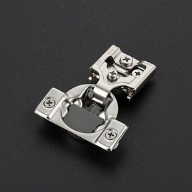 HOME EDIT 60 Pack 30 Pairs 3/8 inch Overlay Soft Close Cabinet Hinges for Kitchen, Stainless Steel Three-Way Adjustable, Concealed Self-Closing Door Hinges