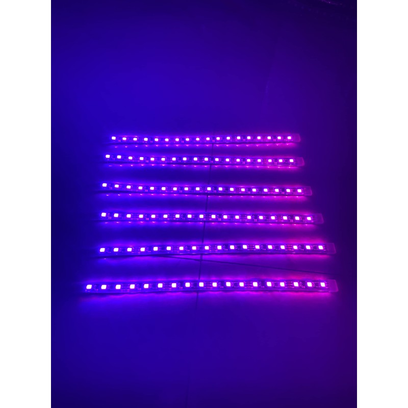 Tzvmny 6PCS 1FT 30CM Single Row Dream Color Chasing Flow