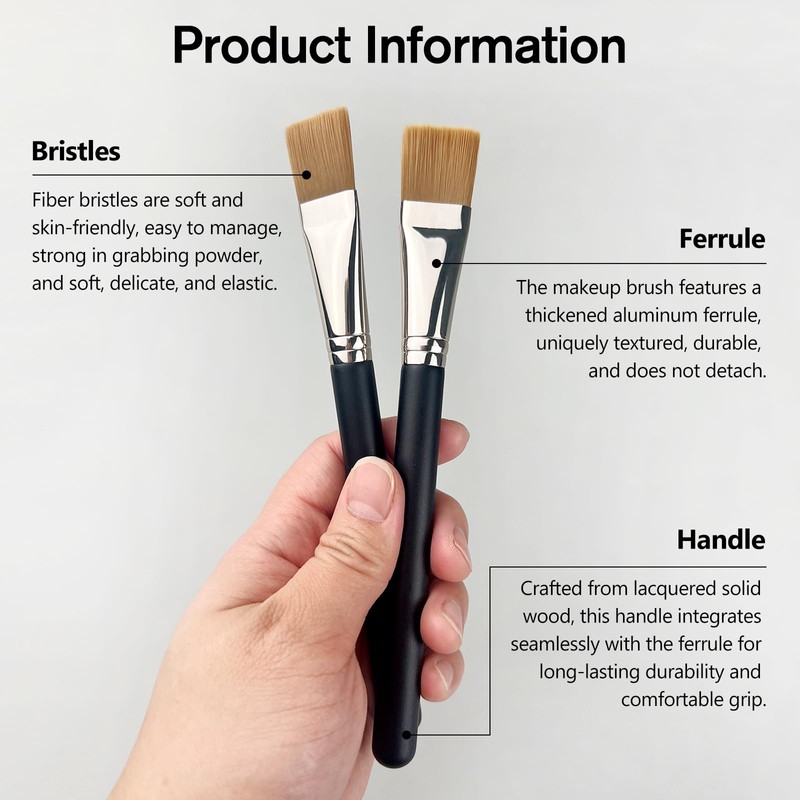 Professional Square Foundation Brush for Liquid Cream Makeup – Premium
