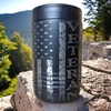 US Veteran American Flag Double Walled Stainless Steel Insulated Can