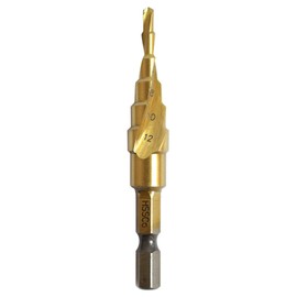 iHelp IH-783 Hexagonal Shaft 6-Step Spiral Step Drill Step Bit Bamboo Shoot Drill for Stainless Steel