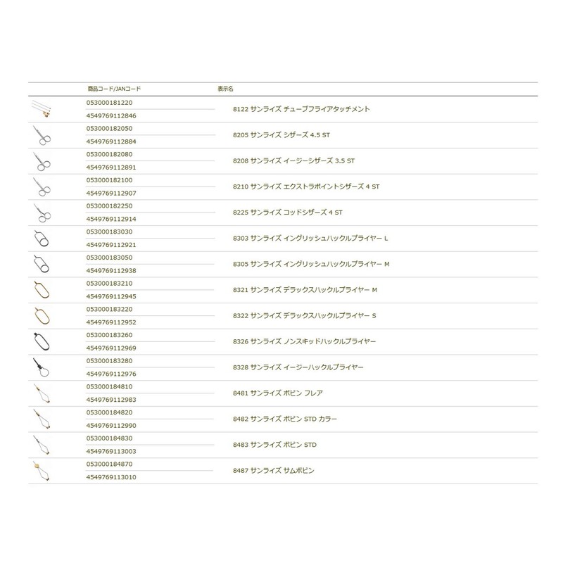 TIEMCO 8608 Sunrise Bodkin Half Hitcher