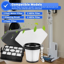 Vonxholl 7 Pack HEPA Filter Replacement Compatible with Shark BU3523 BU3521 BU3120, Cordless Stick Vacuum and Auto Empty System Parts for Shark BU3521