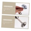 GRIRIW 2pcs Elegant Silver Diamond Curtain Tiebacks Drapery Hooks for